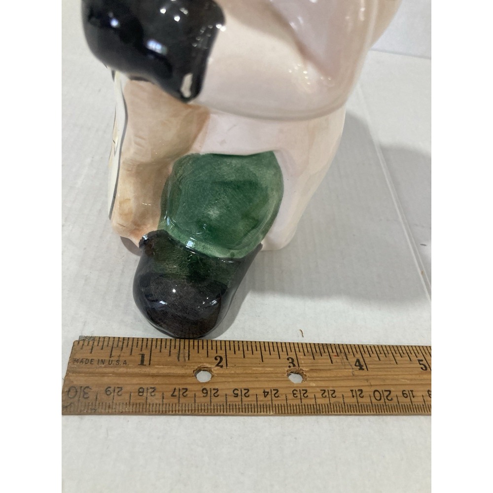 Vintage Ceramic Elephant Cellist Bank 1950's Carnival Prize Whimsical and Rare - Picture 12 of 12